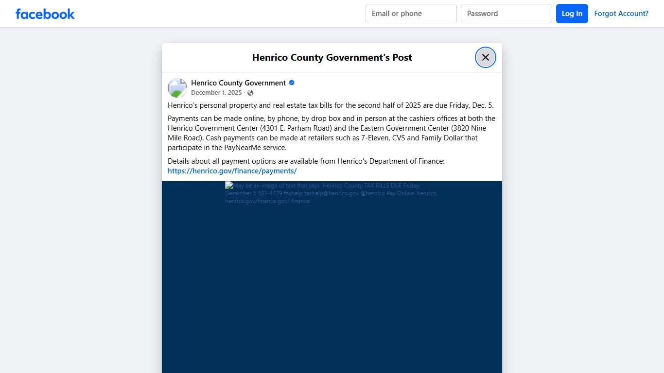 Henrico’s personal property... - Henrico County Government | Facebook